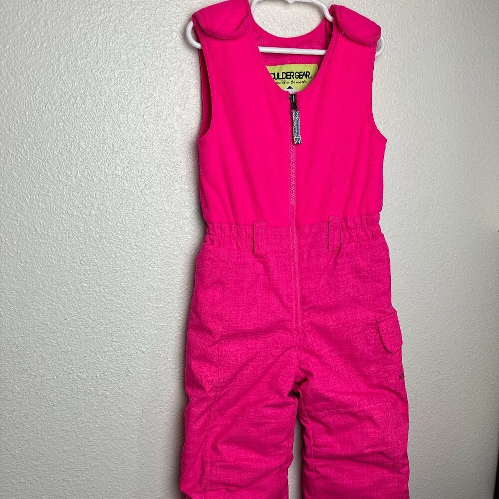 Boulder gear Girl's Ski Suit Overalls Rompers Neon Pink Size 5